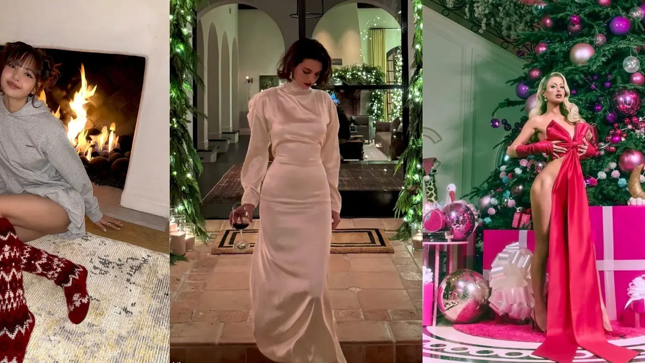 7 Pesona Gaya Artis Dunia Rayakan Natal 2024, Lisa BLACKPINK, Kendall Jenner, hingga Paris Hilton