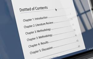 Cara Membuat Titik Titik pada Daftar Isi (Gemini)