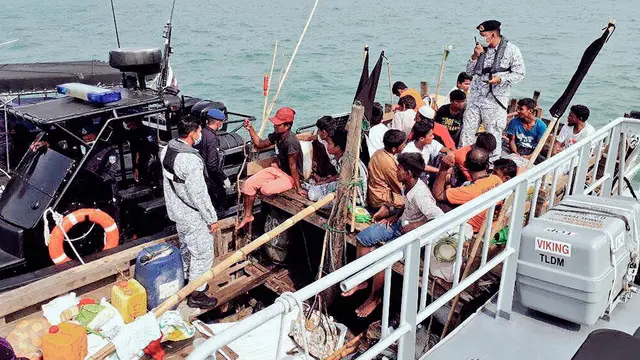 Kapal Pengungsi Rohingya Masuk Malaysia