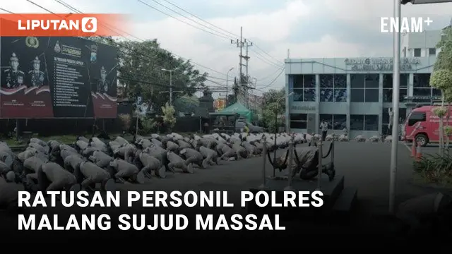 Polres Malang Kota Sujud Mohon Ampun Terkait Kanjuruhan