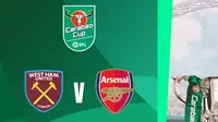 Carabao Cup - West Ham United Vs Arsenal (Bola.com/Adreanus Titus)