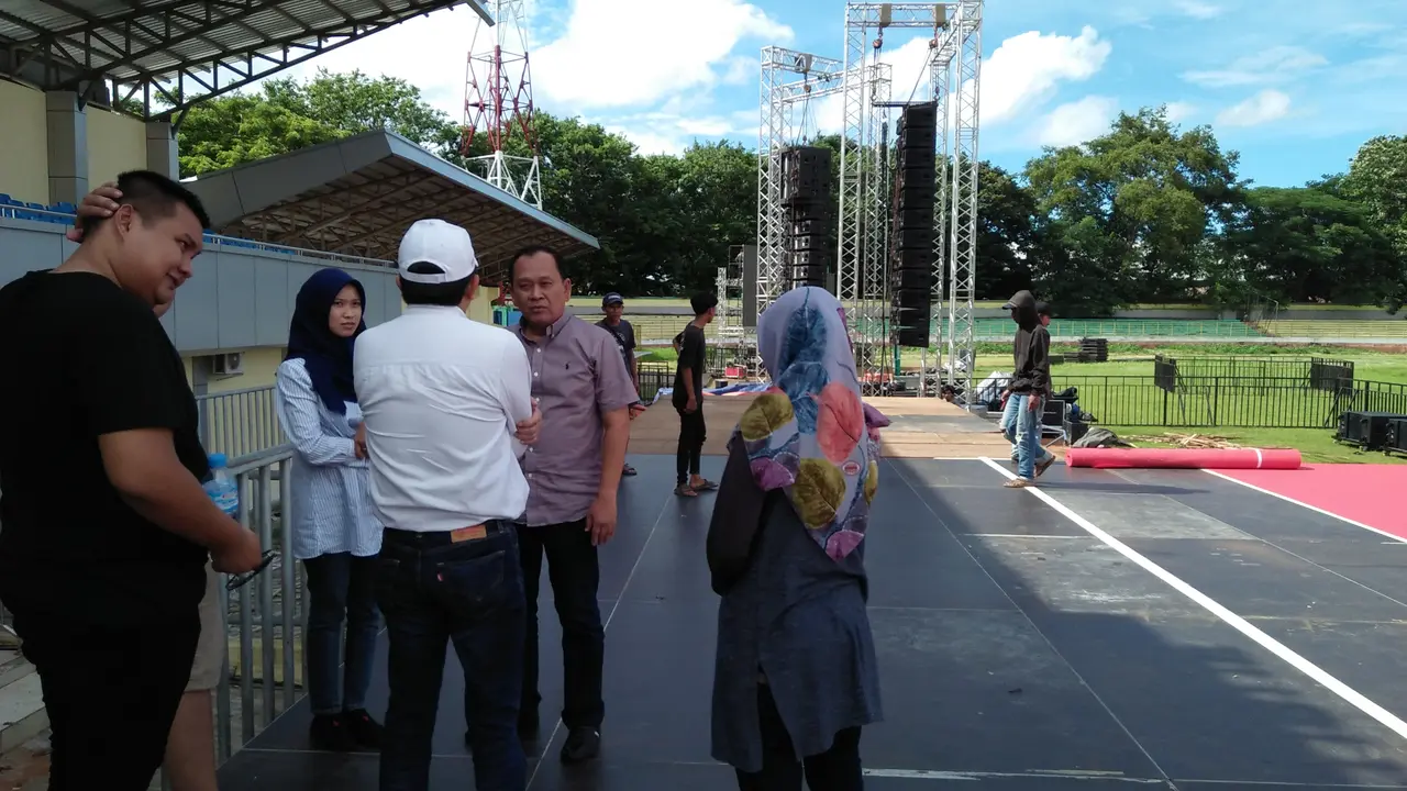 Jokowi dan Ma'ruf Amin akan melakukan kampanye akbar pertama di Kota Serang, Banten, Minggu (24/3/2019)