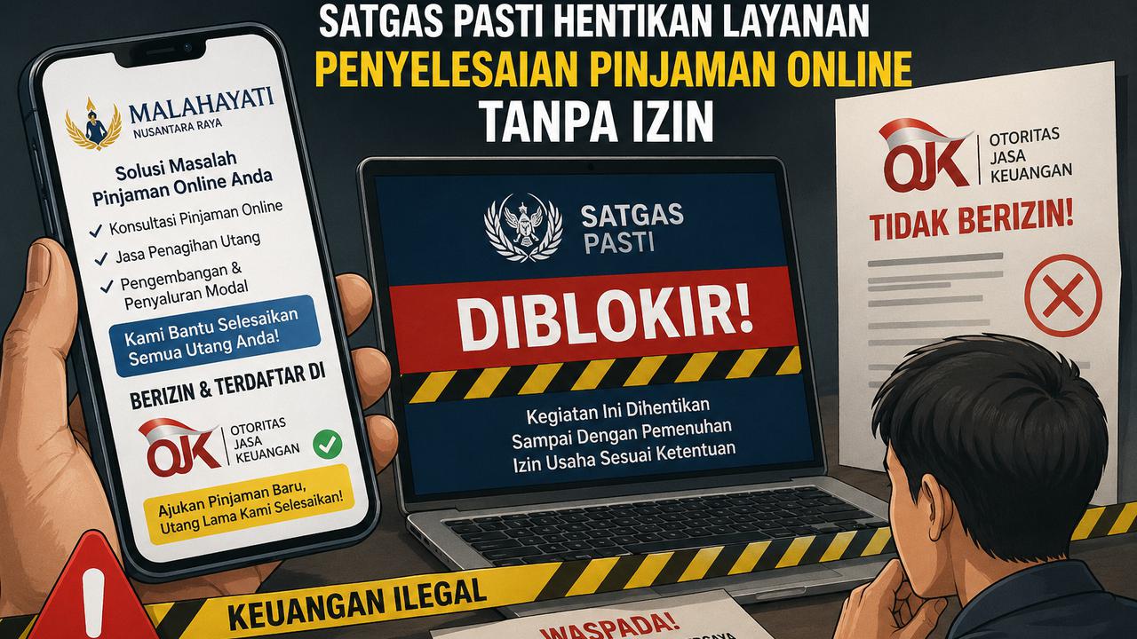 Catut Nama OJK, Satgas PASTI Hentikan Operasional Malahayati