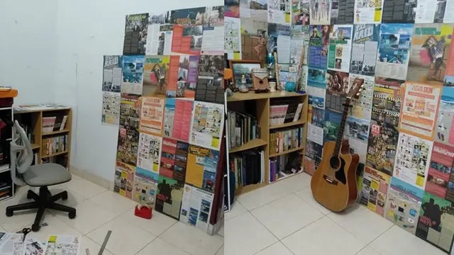 Kreatif Sekaligus Kocak, Ini 6 Potret Kamar Tidur Pakai Wallpaper Koran