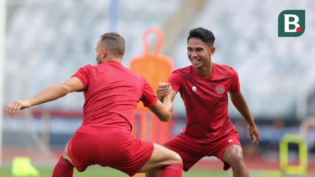 Latihan Timnas Indonesia Jelang Laga Perdana Melawan Kamboja di Piala AFF 2022
