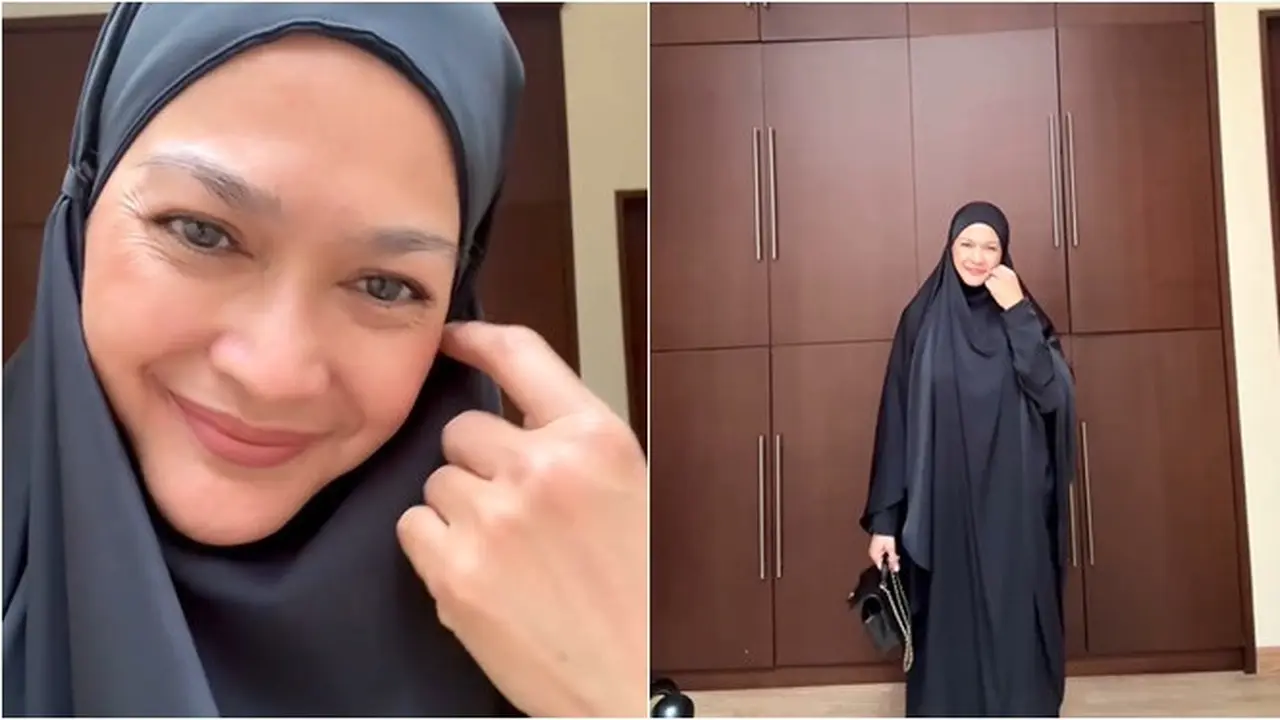 6 Potret Donna Harun Berhijab Syari Ini Bikin Pangling, Disebut Mirip Menantu