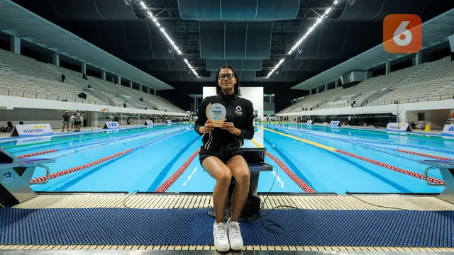 Foto: Aksi Mempesona Adelia Chantika di Kejurnas Akuatik 2026, Pecah Rekor Nasional dan Jadi Perenang Putri Terbaik KU 2