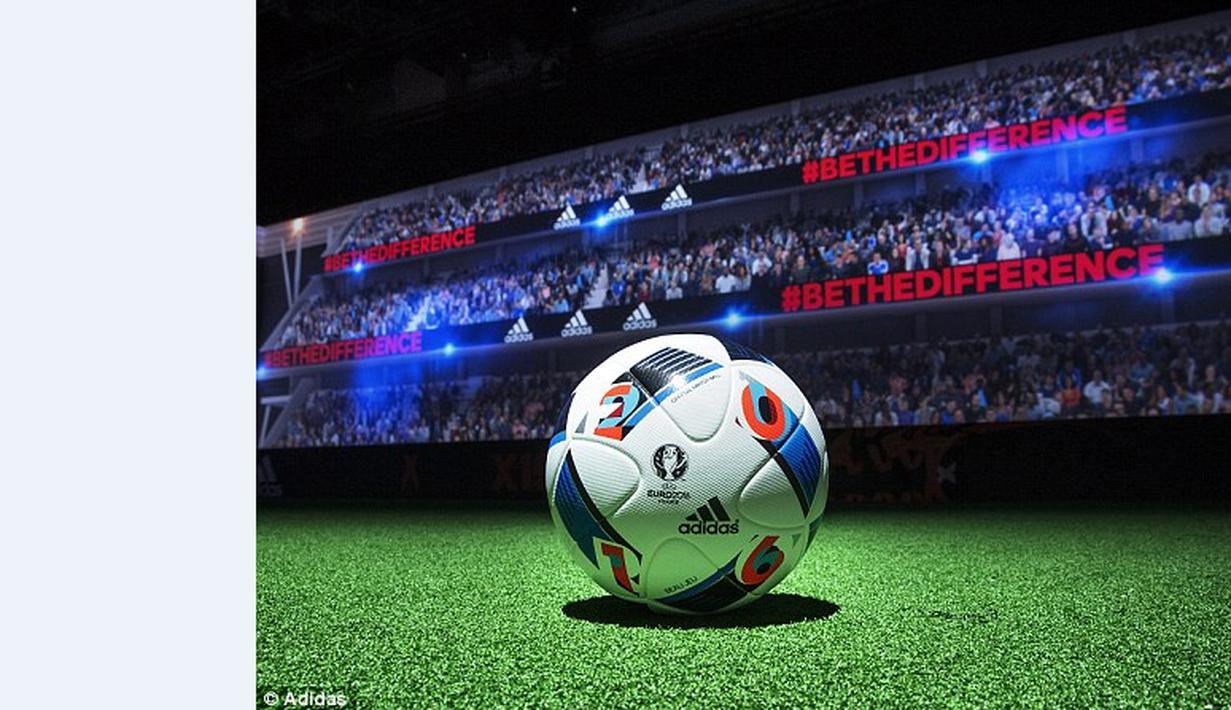 Bola resmi Piala Eropa 2016 yang diberi nama Beau Jeu resmi diluncurkan pada hari Kamis (12/11/2015). (Adidas)