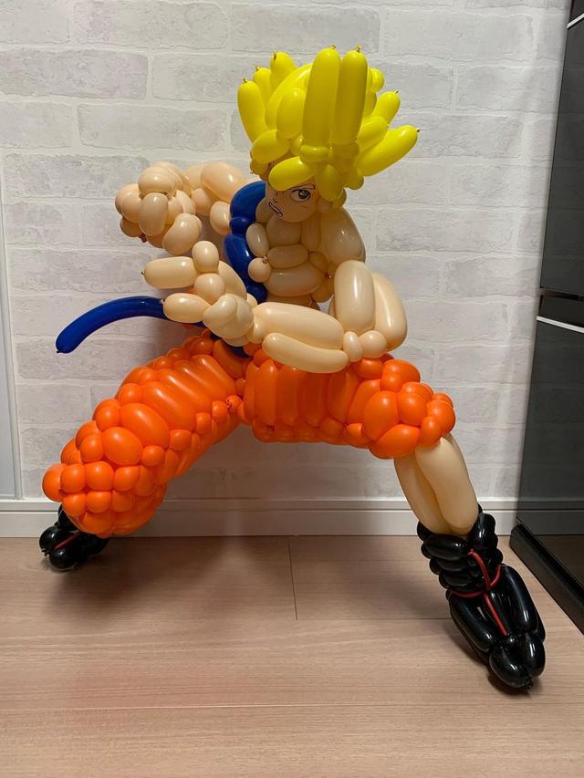 6 Kreasi Seni Balon Anime Dragon Ball Ini Unik, Bikin Takjub