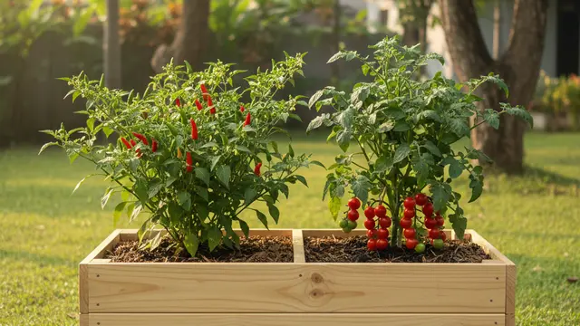 Desain Kebun Sayur Mini Tanaman Cabai dan Tomat Paling Efektif. Gemini
