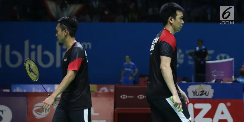 Hendra/Ahsan Tumbangkan Perlawanan Pebulu Tangkis Inggris