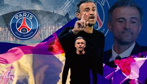 PSG - Ilustrasi Luis Enrique (Bola.com/Adreanus Titus)