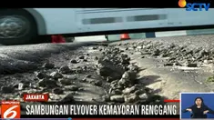 Kerusakan yang membentuk rongga lubang ini membuat pengendara roda dua harus sangat berhati-hati saat melintas.