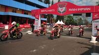 Ilustrasi balapan Honda Dream Cup. (Dokumentasi PT Astra Honda Motor)