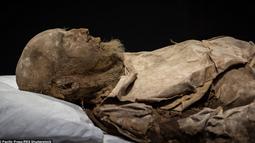 Mumi seorang Uskup dipamerkan pada museum sejarah Universitas Lund di Swedia. Ribuan orang hadir ke museum ini hanya untuk melihat Uskup yang ditemukan disebuah ruang bawah tanah Gereja. (Dailymail.co.uk) 