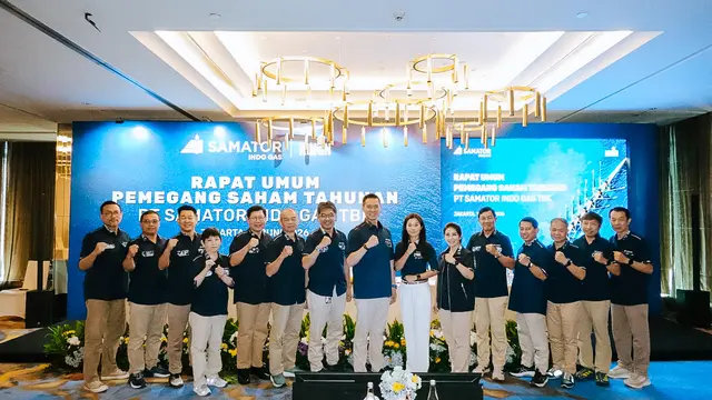 PT Samator Indo Gas Tbk (AGII) menggelar Rapat Umum Pemegang Saham Tahunan (RUPST). Dok Samator