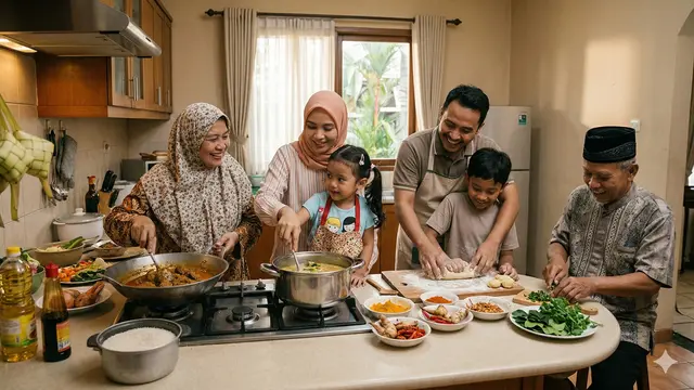 Ide Aktivitas Keluarga Setelah Lebaran Biar Enggak Post-Holiday Blues (Foto: Gemini AI)