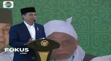 Ikuti zikir kebangsaan, Presiden Jokowi meminta agar para ulama membantu meneduhkan suasana jelang panasnya tahun politik.