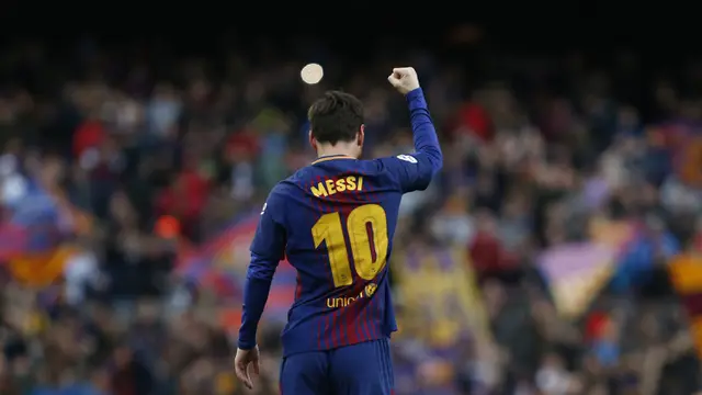 FOTO: Lionel Messi Antar Barcelona Kalahkan Atletico Madrid