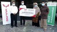Wuling mendonasikan 25 ribu masker non medis kepada Muhammadiyah Covid-19 Command Center. (Wuling)
