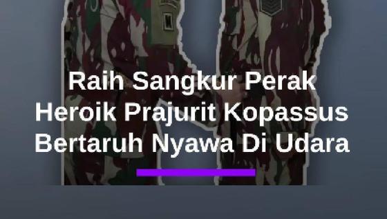 Prajurit Baret Merah Serma Edi Bertaruh Nyawa di Udara, Panglima Kopassus Beri Sangkur Perak