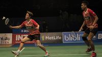 Sejak awal laga Tontowi Ahmad/Liliyana Natsir tampil percaya diri dan hampir selalu unggul dari pasangan China. (Bola.com/Vitalis Yogi Trisna)