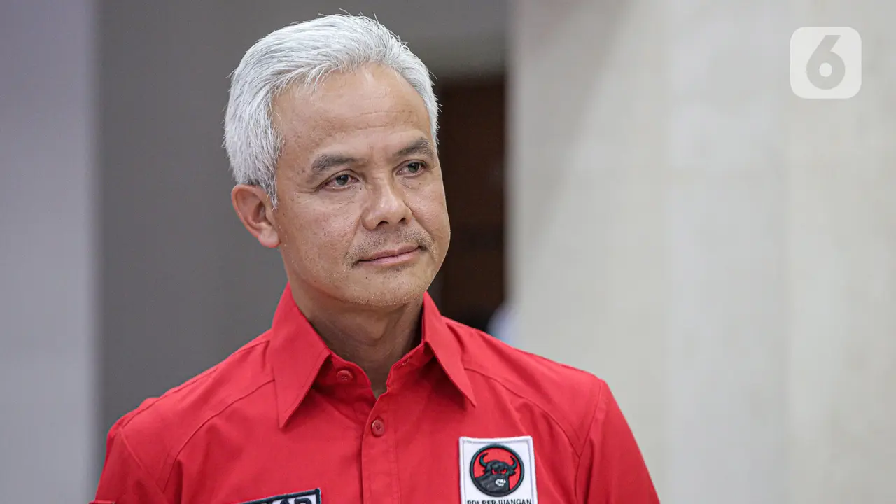 Ekspresi Ganjar Pranowo Usai Pertemuan di DPP PDIP