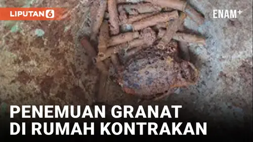 VIDEO: Penemuan Granat dan Belasan Selongsong Peluru di Dalam Rumah Kontrakan Depok