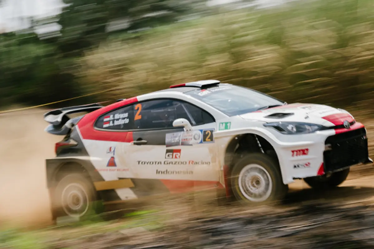 Toyota GR Yaris AP4 sukses juarai Kejurnas Sprint Rally putaran pertama dan kedua di Malang, Jawa Timur (Andra Nidiawan)