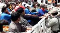 Khawatir dengan maraknya ledakan gas, ratusan warga Ngunut, Kabupaten Tulungagung, Jawa Timur, berunjuk rasa menuntut penghentian izin pembangunan stasiun pengisian gas elpiji.