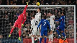 Chelsea harus mengakui keunggulan Fulham pada pekan ke-21 Premier League 2025/2026. Bertanding di Craven Cottage, Kamis (8/1/2026) dini hari WIB, The Blues kalah dengan skor 1-2. (AP Photo/Dave Shopland)