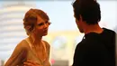 Pada bulan April hingga Mei 2010, Taylor menjalin hubungan dengan Cory Monteith. Keduanya tidak mengakui kalau pacaran. Tapi, ketika ditanya, nampak malu-malu menjawabnya. (Istimewa)
