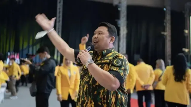 Ketua Umum PP Angkatan Muda Partai Golkar (AMPG) Ilham Permana