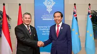 Presiden Joko Widodo (Jokowi) melakukan pertemuan bilateral dengan Perdana Menteri Tuvalu, Kausea Natano di Bali Rabu (11/10/2023). (Dok. Istimewa)