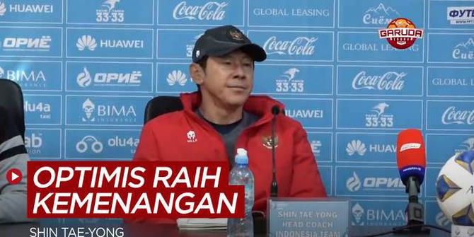 VIDEO: Shin Tae-yong Optimis Timnas Indonesia U-23 Raih Hasil Positif Lawan Australia U-23