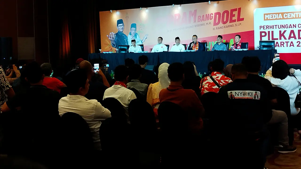 Cak Lontong menyampaikan, tim pasangan Pram-Rano telah mengamati hasil yang dirilis oleh lembaga survei terkait Pilkada Jakarta. Terlihat, semuanya memenangkan Pram-Doel.