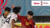 Piala Dunia U-17 - Spanyol Vs Jepang dengan Logo MyPertamina (Bola.com/Adreanus Titus/Foto: Arief Bagus)