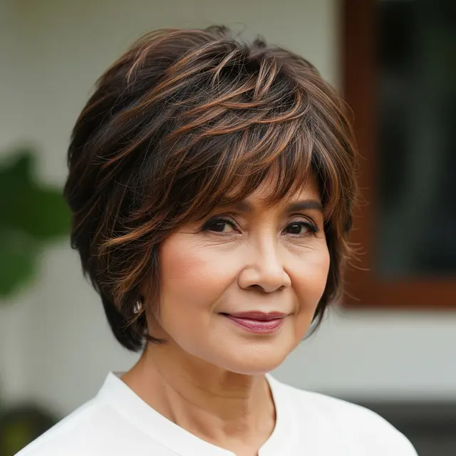 Model Rambut Pendek Wanita Usia 50 Tahun ke Atas