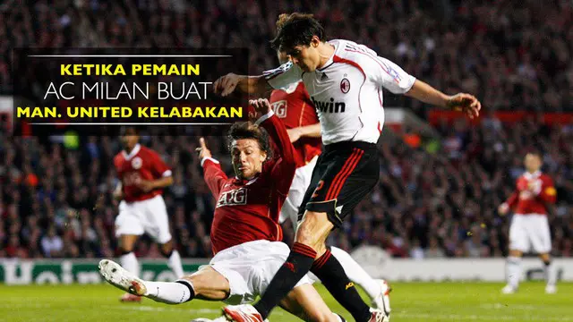 Ketika Pemain AC Milan Buat Lini Belakang Manchester United Kelabakan
