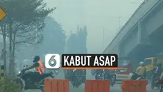 Kabut asap yang masih menyelimuti Kota Palembang mulai berdampak pada perekonomian warga. Sejumlah pedagang mengaku mulai sepi pembeli.
