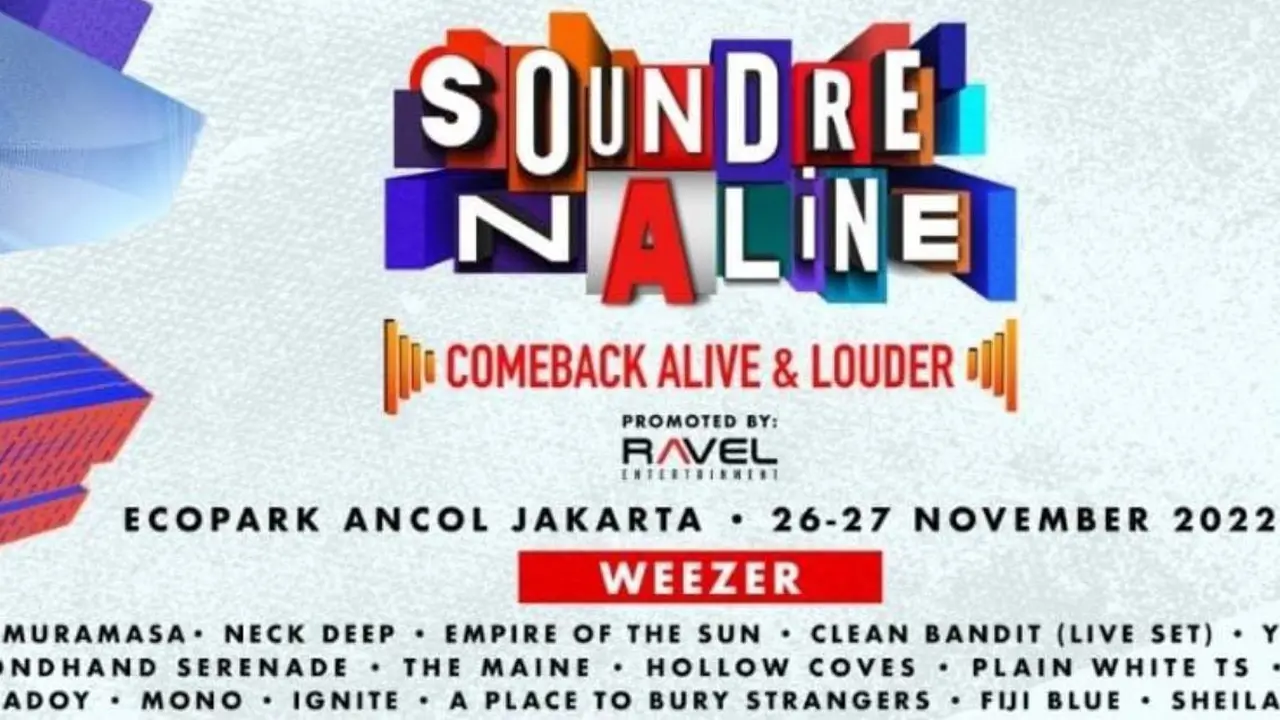 Poster Lineup non resmi Soundrenaline 2022 yang Sempat Beredar di Media Sosial
