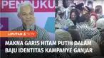 Bakal calon presiden Ganjar Pranowo memperkenalkan baju identitas kampanye garis hitam putih di hadapan ratusan relawan. Menurut Ganjar, desain baju tersebut dirancang oleh Presiden Joko Widodo yang juga kader PDI Perjuangan.