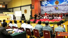 Citizen6, Jakarta: Memperingati HUT TNI ke-66, Mabes TNI menggelar Festival Musik Harmoni TNI, yang diselenggarakan di GOR A Yani, Mabes TNI, Cilangkap, Jakarta Timur, Senin (26/9). Festival diharapkan memotivasi prajurit dalam meningkatkan disiplin, prof