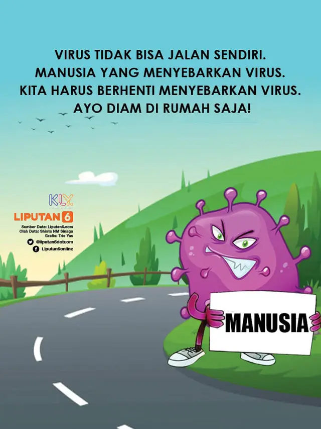 Infografis Diam di Rumah Saja