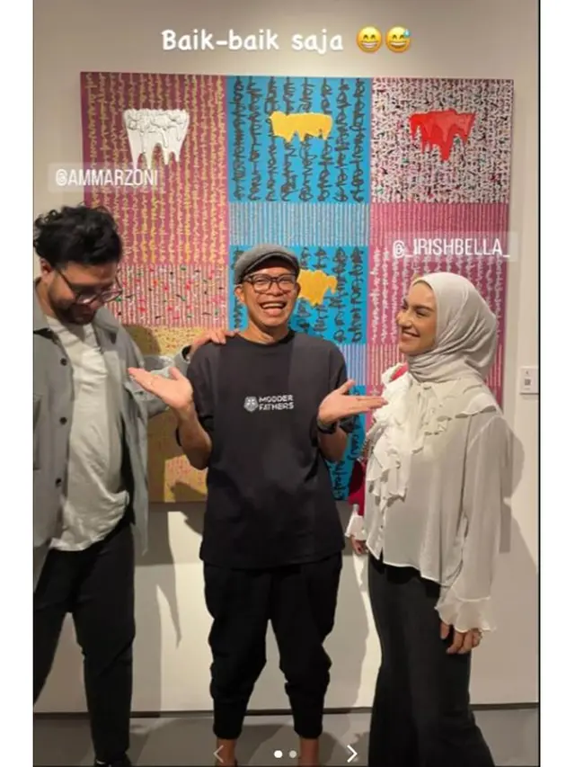 6 Potret Mesra Irish Bella dan Ammar Zoni di Pameran Lukisan, Patahkan Isu Cerai