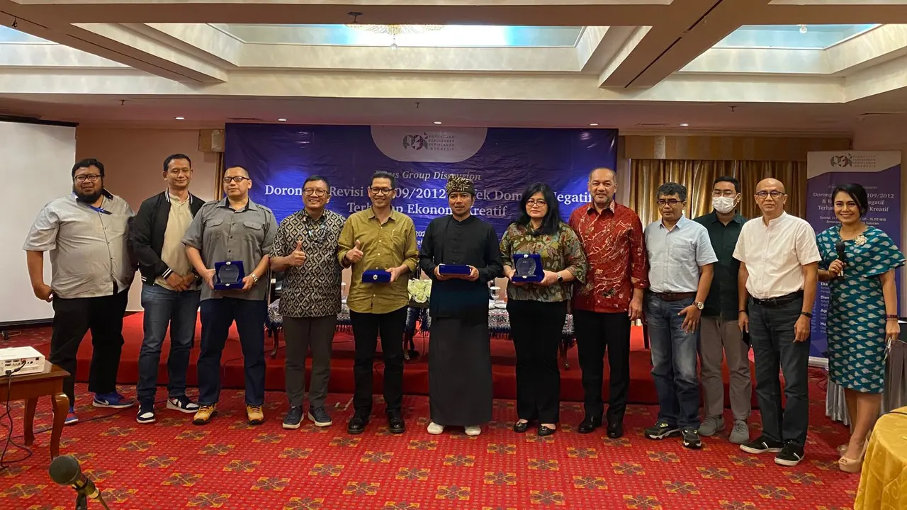 Focus Group Discussion (FGD) terkait rencana larangan total iklan rokok di media yang dilakukan di Ambhara Hotel, Jakarta (21/3/2023).