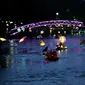 Kalimas Surabaya di malam hari. (Dian Kurniawan/liputan6.com)
