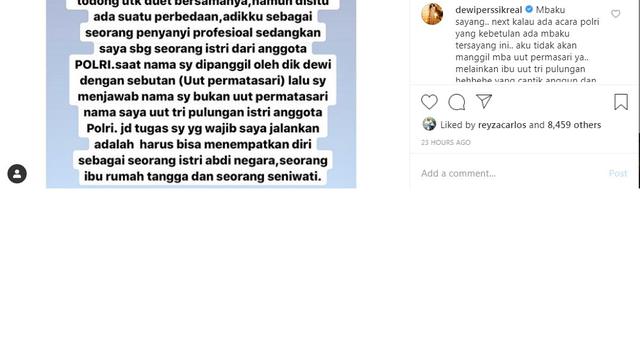 Uut Permatasari (Foto: Instagram/@uutpermatasari)