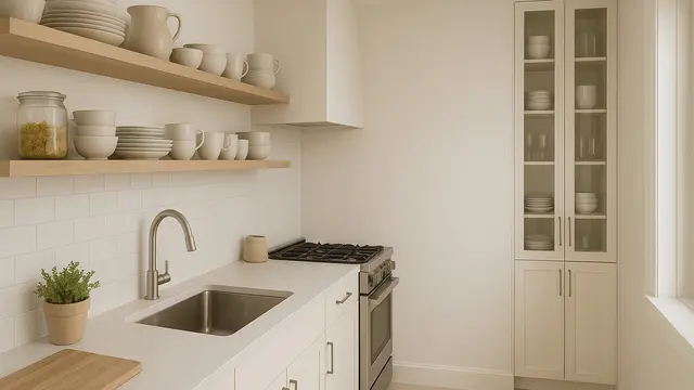 Model Dapur Sempit dengan Kabinet Minimalis, Bikin Rumah Mungil Lega/Ilustrasi AI