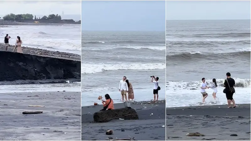 Momen 7 Pasang Kekasih Foto Prewed dalam Satu Pantai, Bikin Jomblo Menghela Napas